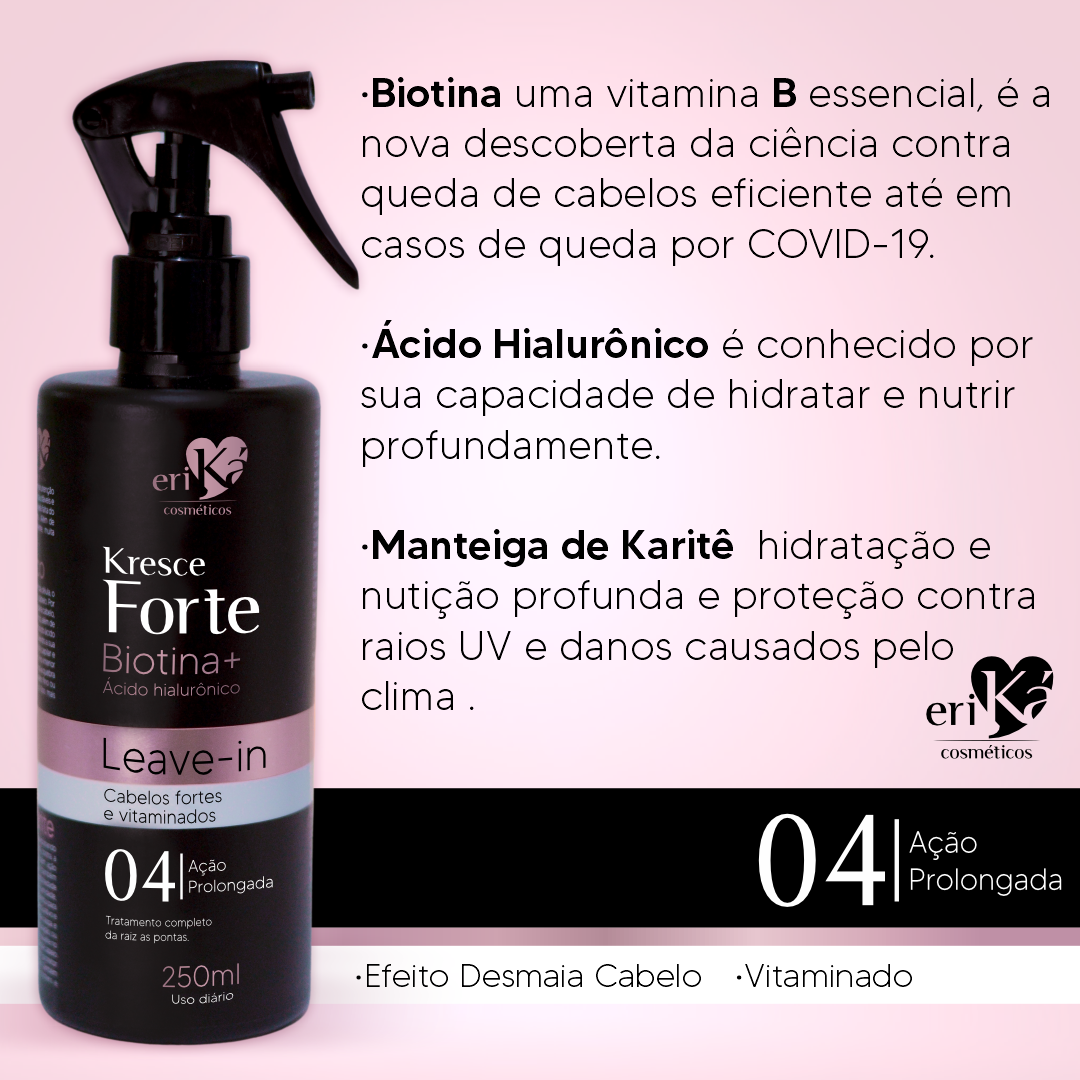 04 - Leave-In Kresce Forte Biotina+ Ácido Hialurônico