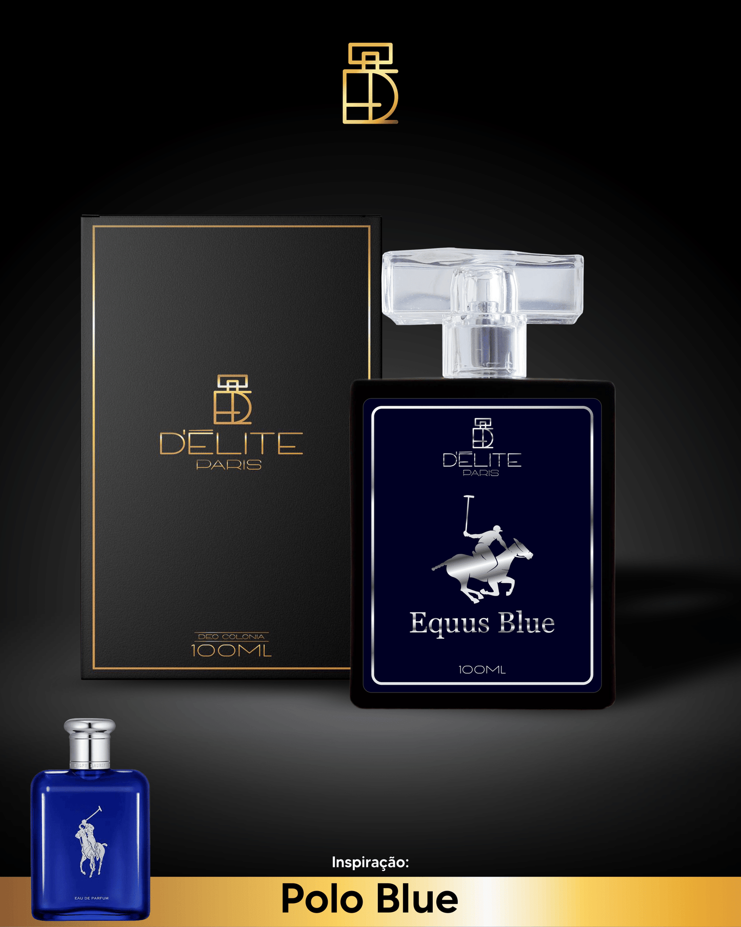 Deo Colônia D'Elite Paris Equus Blue 100 ml