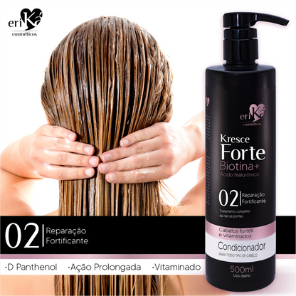 02 - Condicionador Kresce Forte Biotina+ Ácido Hialurônico