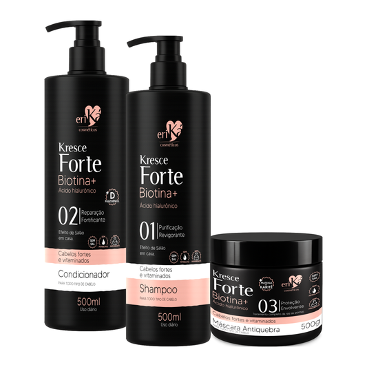 Combo X3 - Tripla Hidratação Kresce Forte