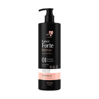 01 - Shampoo Kresce Forte Biotina+ Ácido Hialurônico