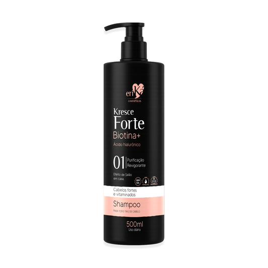 01 - Shampoo Kresce Forte Biotina+ Ácido Hialurônico